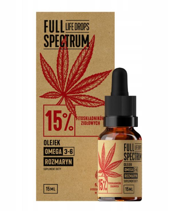 Full Spectrum Olej Konopny CBG 15% olej 15ml