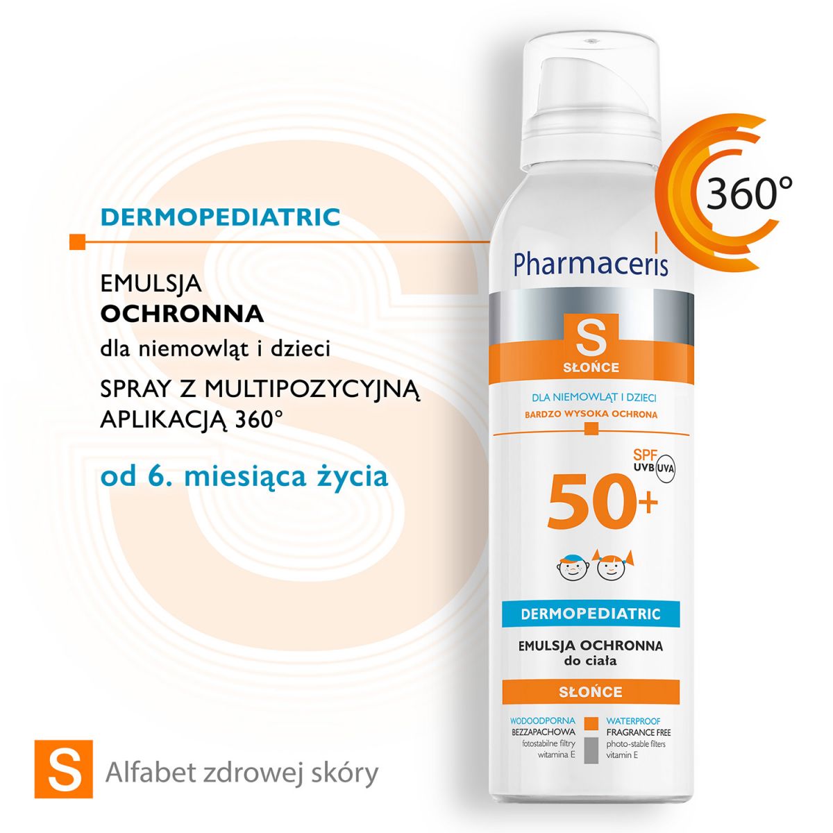 Pharmaceris S DERMOPEDIATRIC Emulsja spray  SPF 50+ 150ml