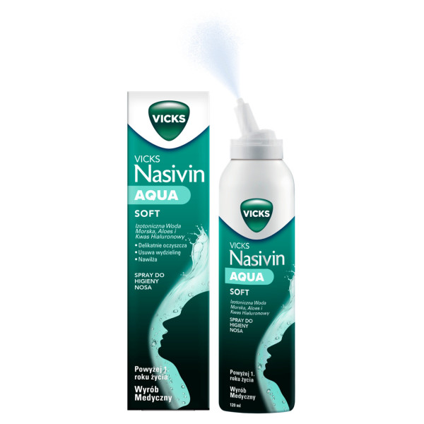 Vicks Nasivin Aqua Soft spray do nosa 120 ml