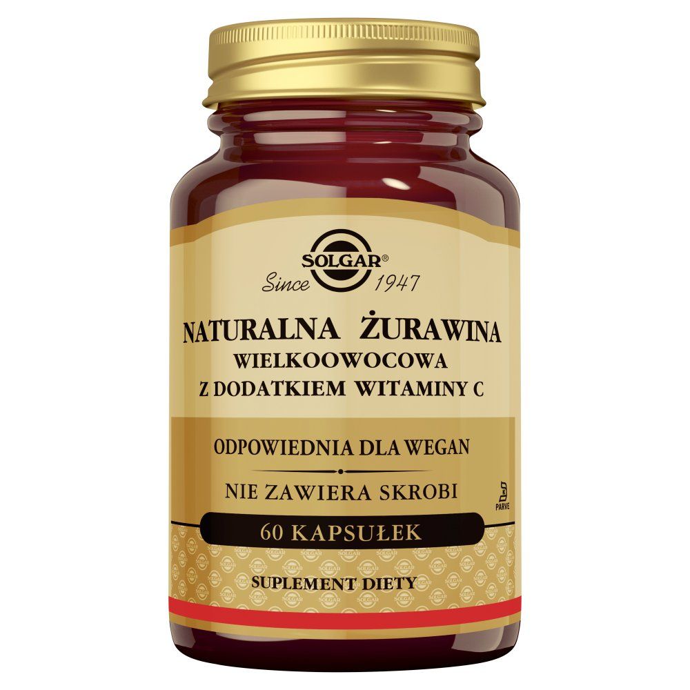 SOLGAR Żurawina wielkoowocowa  60 kapsułek