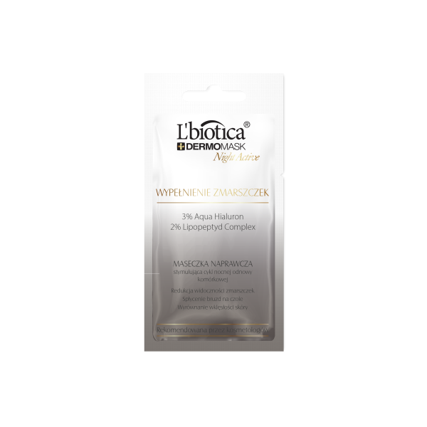 L'biotica Dermomask Night Active wypełnienie zmarszczek 12 ml