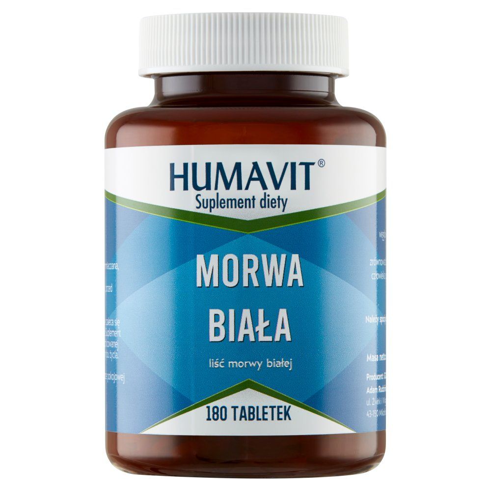 Humavit Morwa Biała na wsparcie metabolizmu 180 tabletek