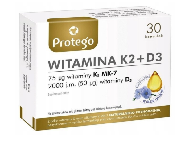 Protego Witamina K2+D3 2000 30 kapsułek