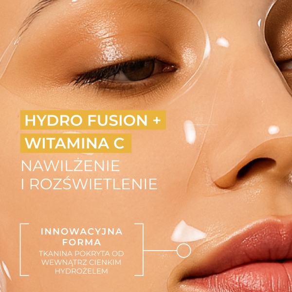 L'biotica PGA Hydro Fusion Hydrożelowa maska do twarzy z witaminą C 1 szt.