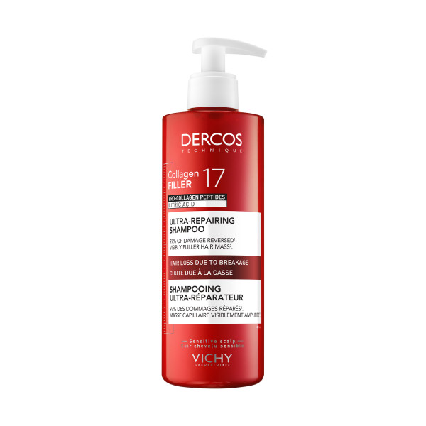 VICHY Dercos Collagen 17 Filler Szampon  regenerujący 400ml