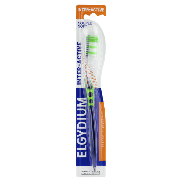 ELGYDIUM INTER-ACTIVE Szczoteczka Soft 1 szt