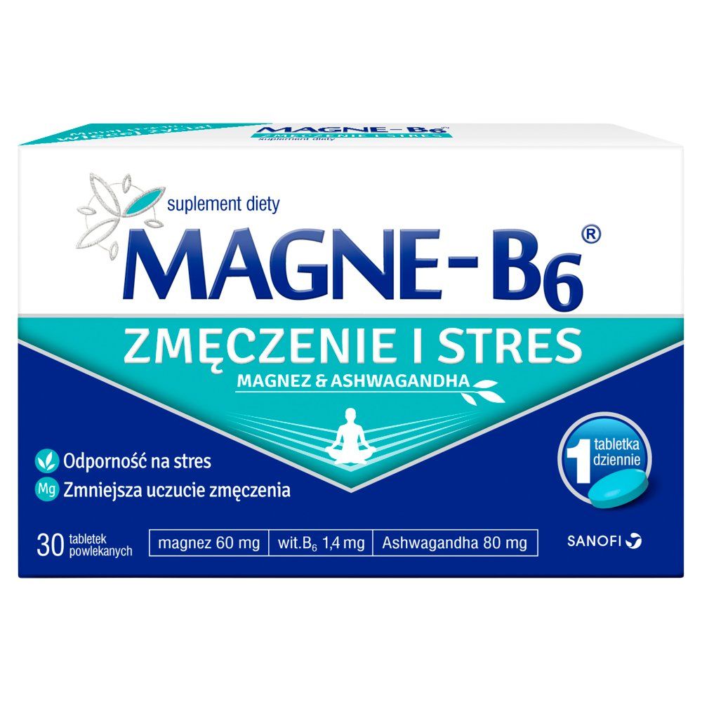 Magne-B6 Zmęczenie i Stres 30 tabletek powlekanych