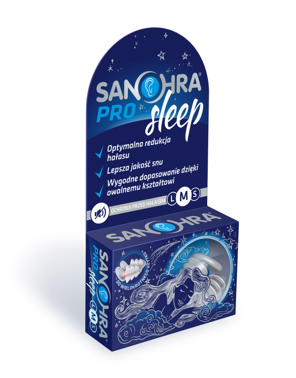Sanohra Pro Sleep Zatyczki do uszu M 2 sztuki