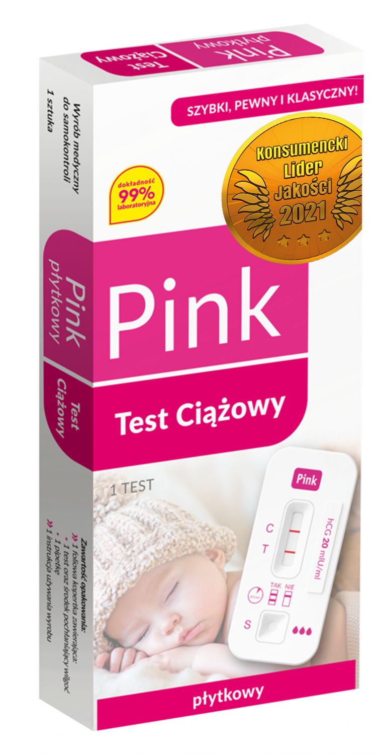 Test ciążowy Pink Super Czuły Płytkowy 1 szt.