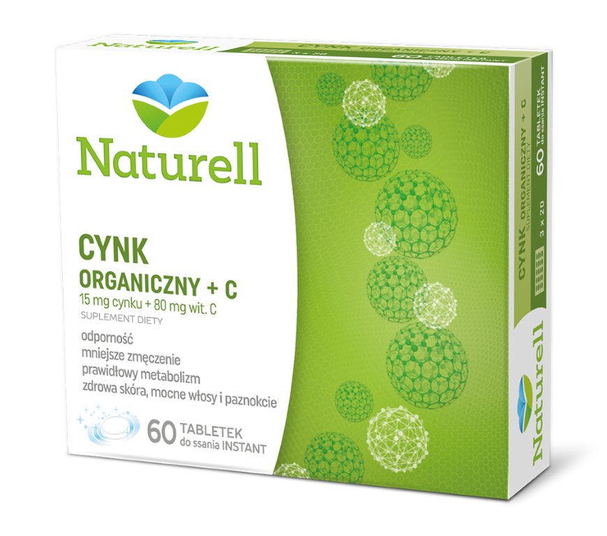 NATURELL Cynk organiczny +C tabl.doss.x 60