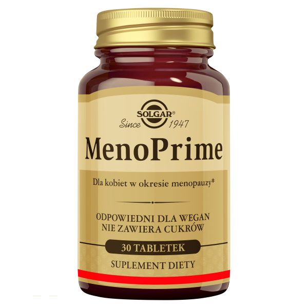 Solgar Menoprime na złagodzenie menopauzy  30 tabletek