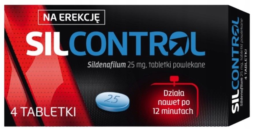Silcontrol 0,025 g na erekcję  4 tabl.