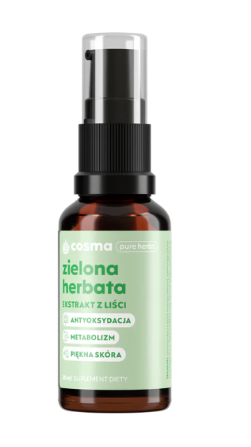 Cosma Pure Herbs Zielona Herbata ekstrakt z olejem konopnym 30ml