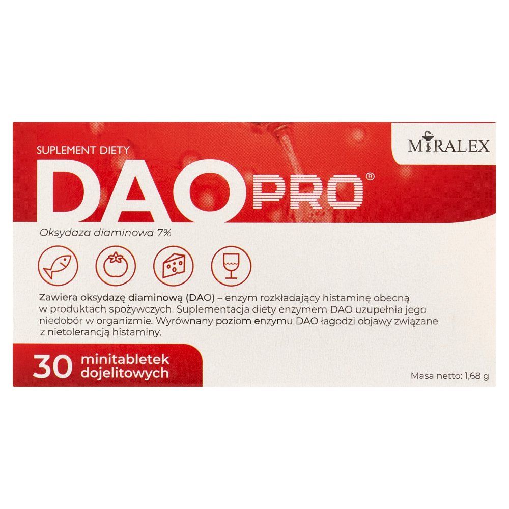 DAOPro - Nietolerancja Histaminy 30 tabletek