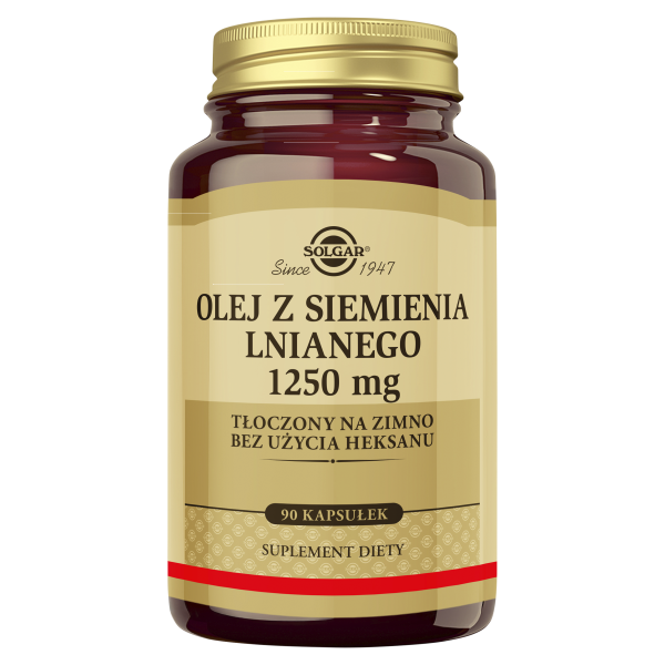 SOLGAR Olej z siemienia lnianego 1250 mg 90 kapsułek