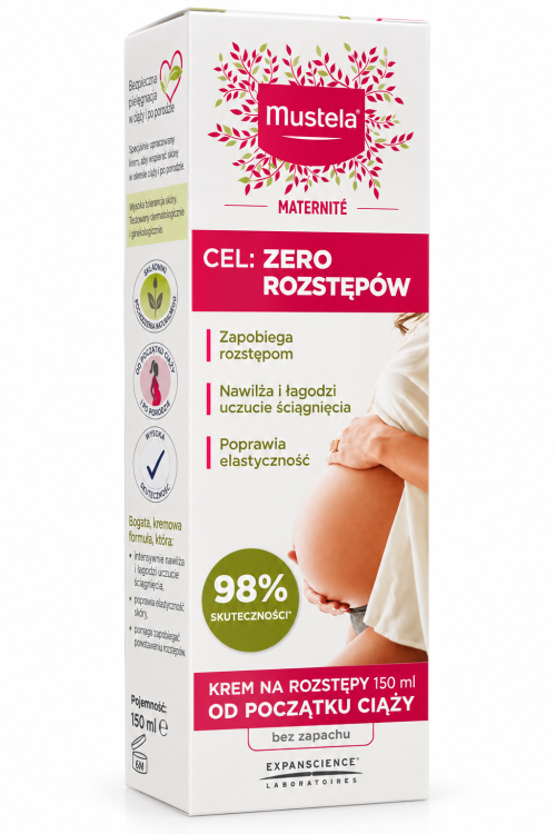 MUSTELA Krem na rozstępy od początku ciąży bezzapachowy 150 ml
