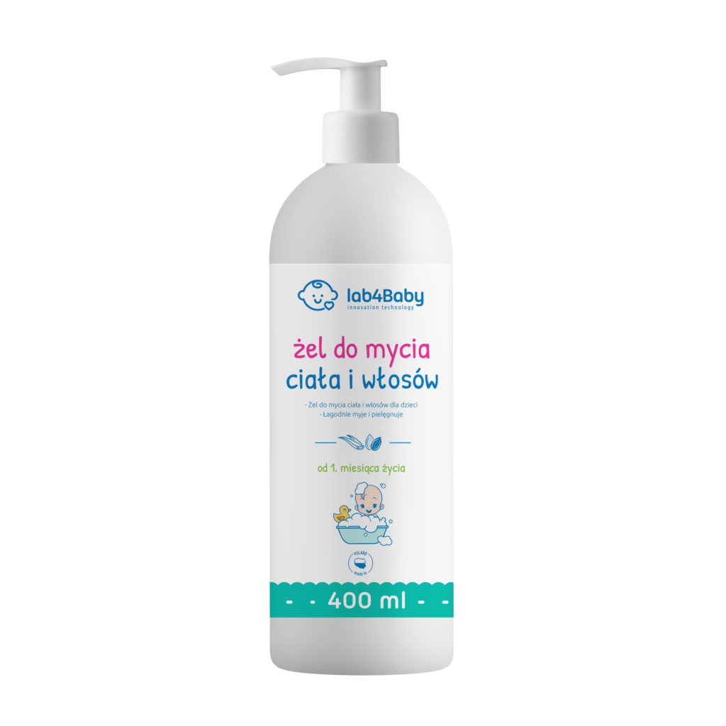 LAB4BABY Żel myjący do ciała i włosów 400ml