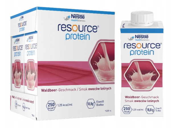 Nestle RESOURCE Protein OWOCE LEŚNE 4x200 ml