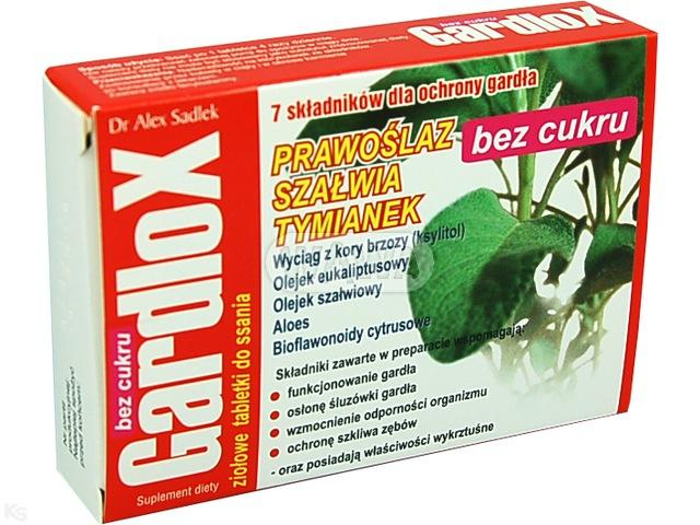 Gardlox b/cukru x 16tabl.