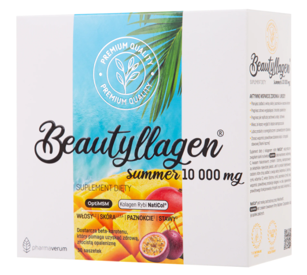 Beautyllagen Summer 10000 mg z beta-karotenem mango-marakuja 30 saszetek