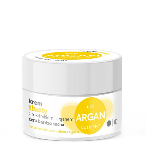 Idee Derm Tłusty Krem z rokitnikiem i olejem arganowym do cery bardzo suchej 50 ml