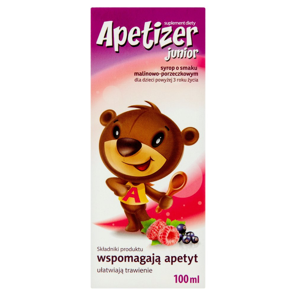APETIZER Junior Syrop o smaku malinowo-por