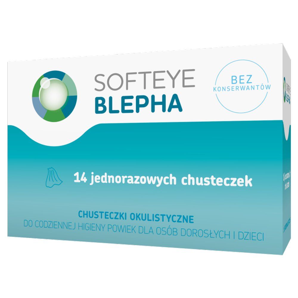 SOFTEYE BLEPHA Chusteczki okulistyczne jednorazowe 14 sztuk