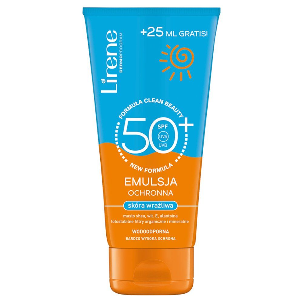 LIRENE SUN Emulsja ochronna skóra wrażliwa SPF50+ 175 ml
