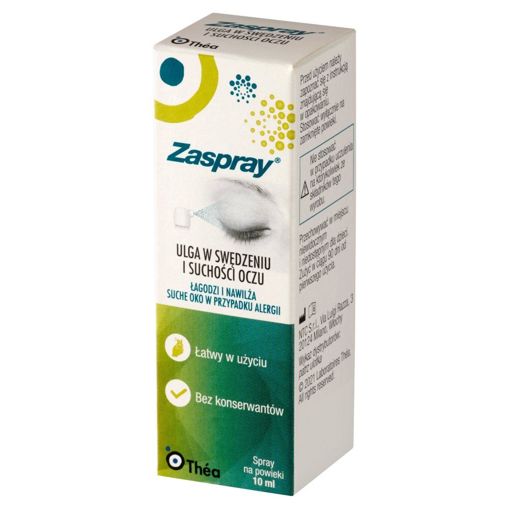 Zaspray na swędzenie i suchość oczu 10 ml