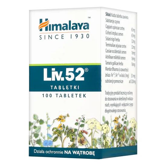 LIV 52  lek na wątrobę 100 tabl.