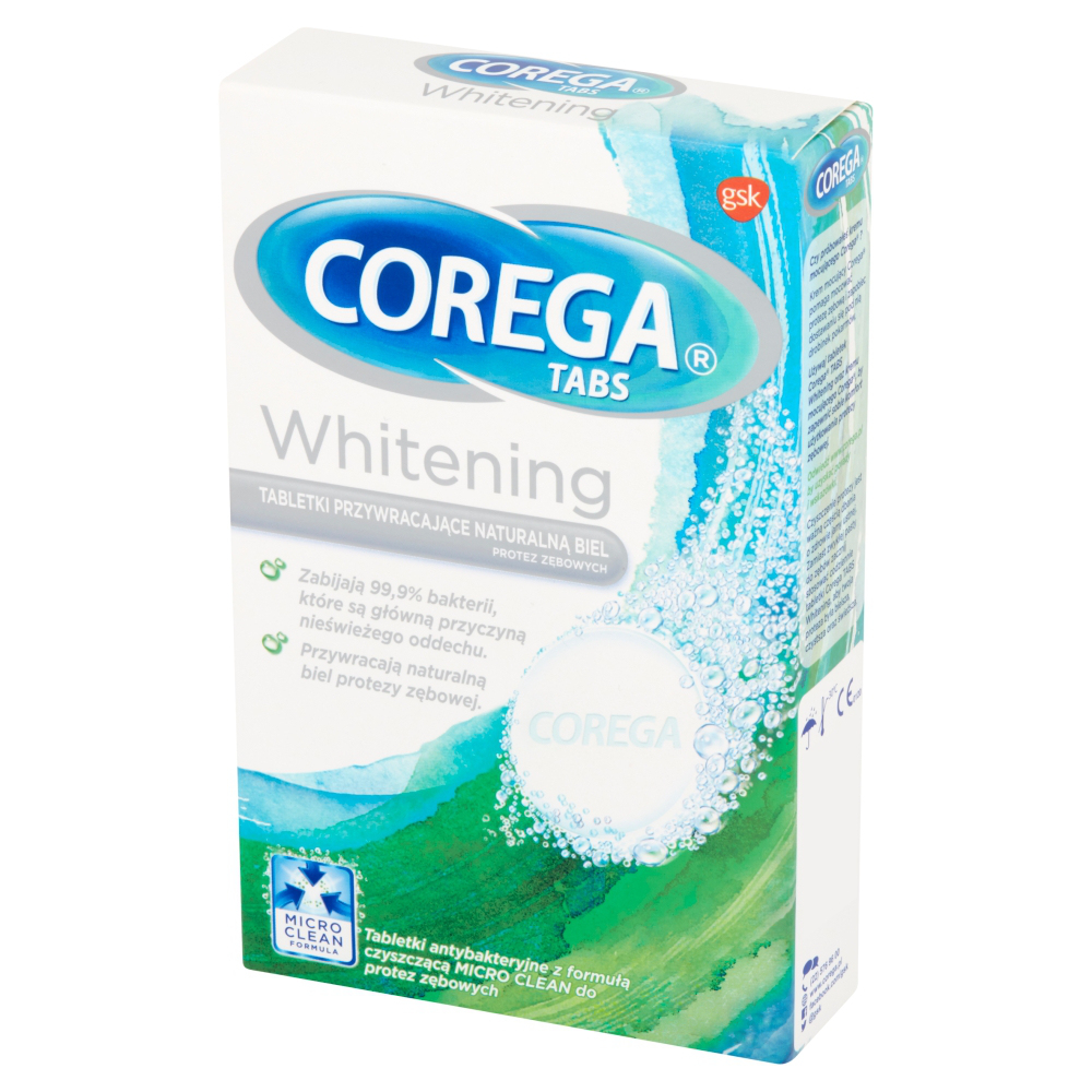 Corega Tabs Whitening tabl.rozp. 1 listek