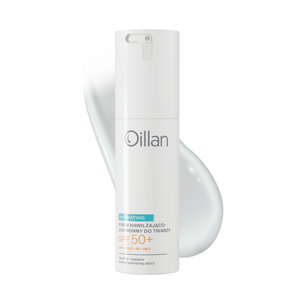 Oillan Hydrating Krem nawilżający do twarzy z SPF50+ dla skóry suchej i wrażliwej 50 ml