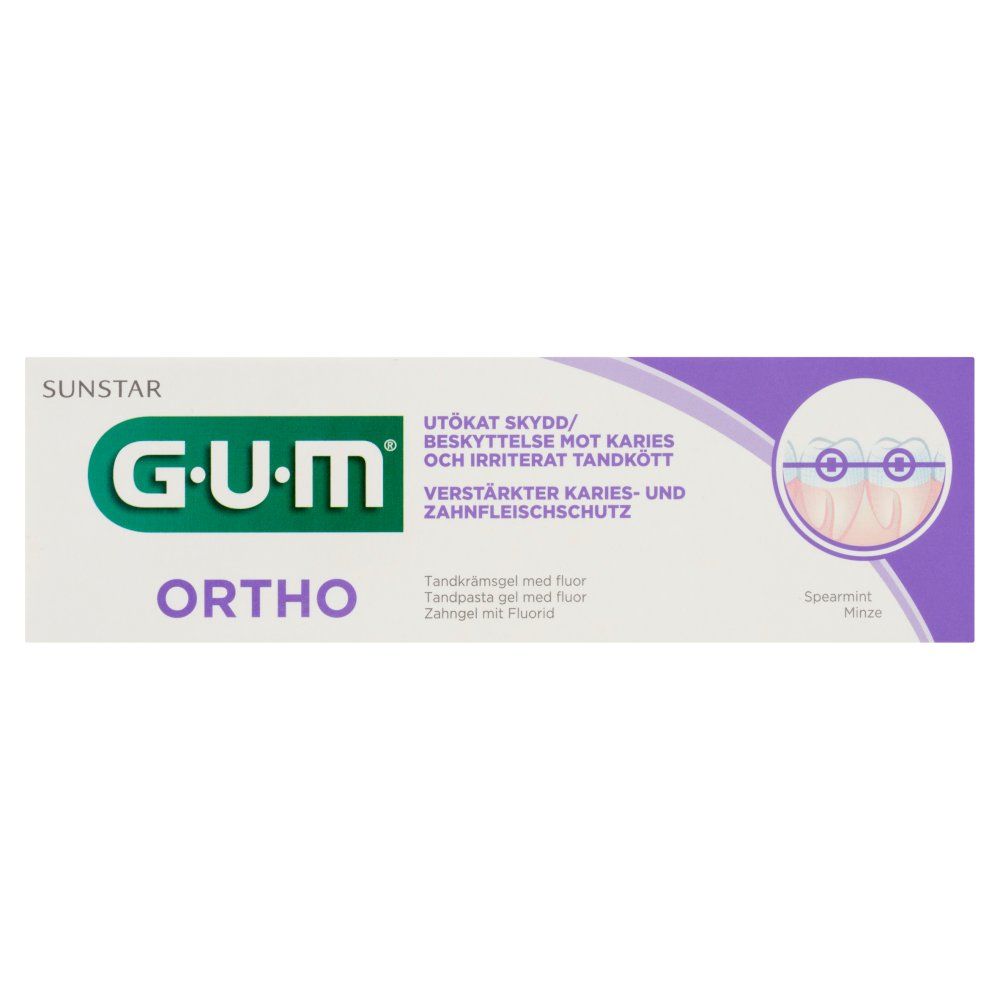 GUM Pasta do zębów Ortho  dla noszących aparaty 75ml
