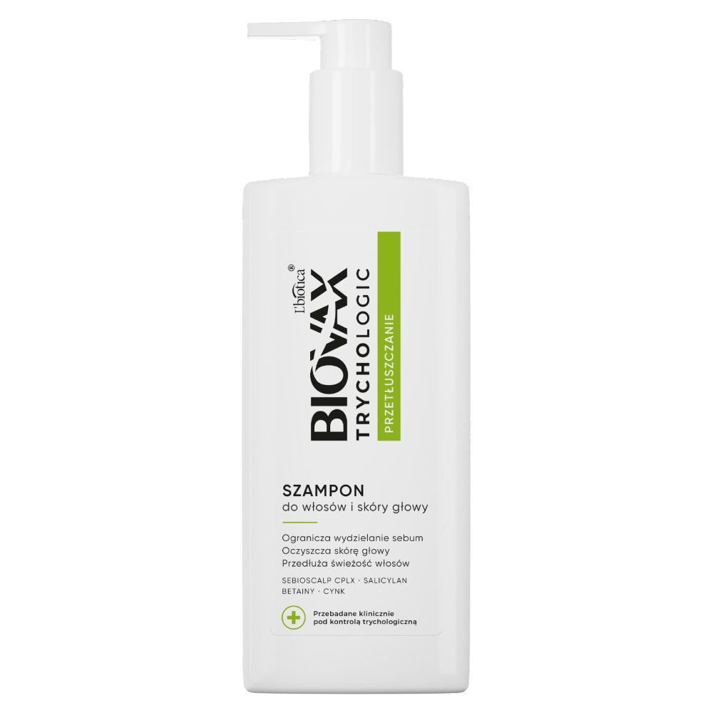 Biovax Trychologic szampon na przetłuszczające  się włosy 200 ml