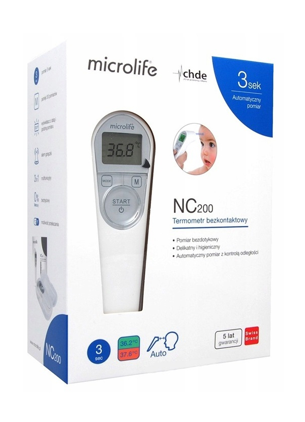 Termometr NC 200 Microlife bezdotykowy