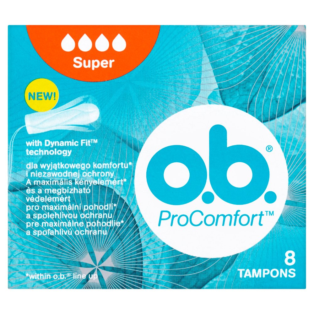 Tampony OB ProComfort Super 8 szt.