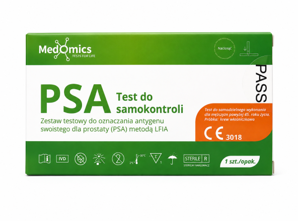DIATHER Medomics PSA Test do samokontroli – test do oznaczania antygenu swoistego dla prostaty (PSA)