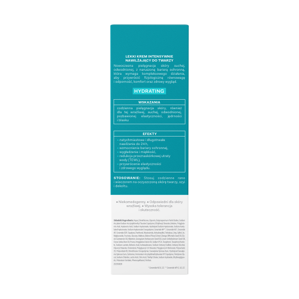 Oillan Hydrating Lekki krem nawilżający do twarzy dla skóry suchej wrażliwej i odwodnionej 50 ml