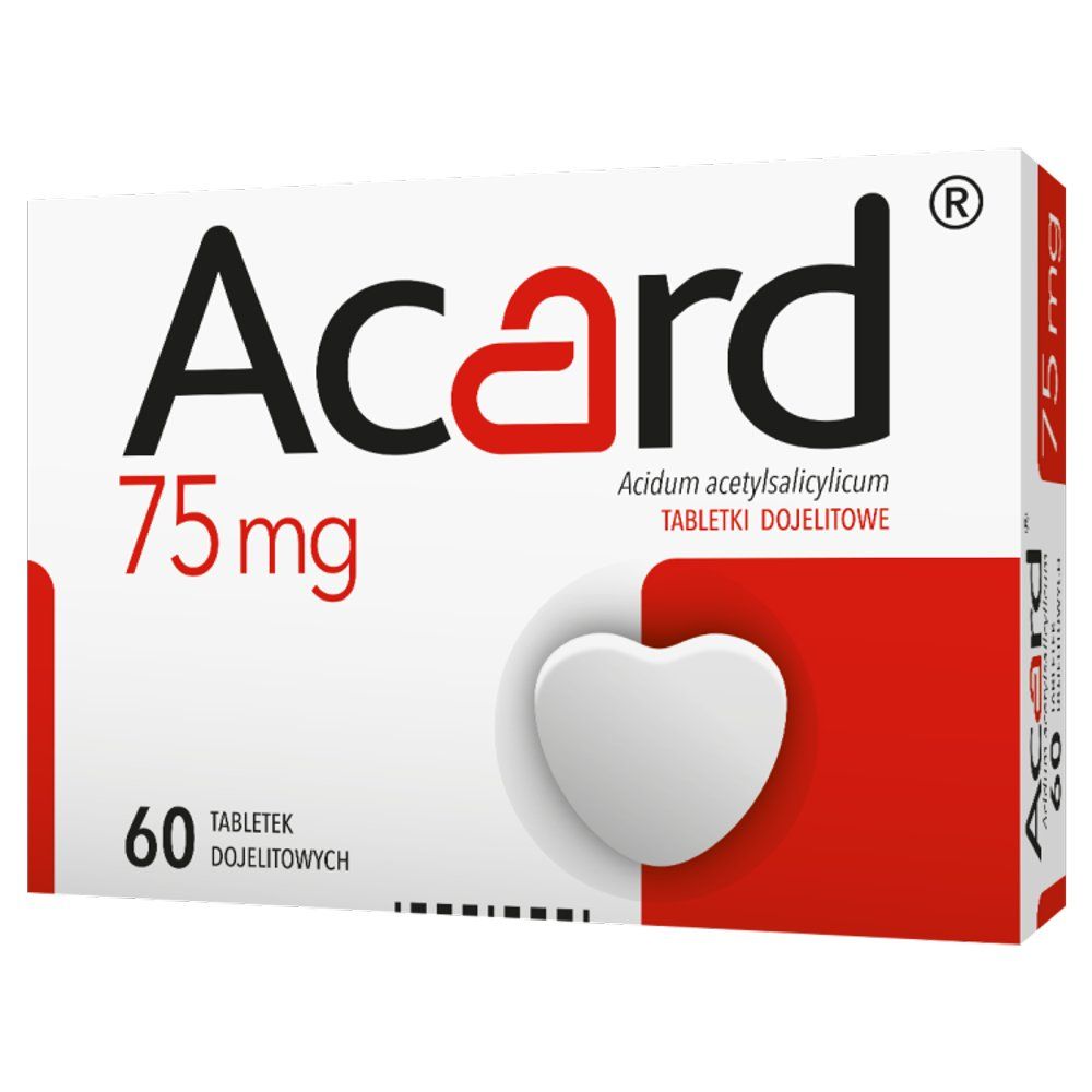 Acard 75mg lek przeciwzakrzepowy 60 tabl.