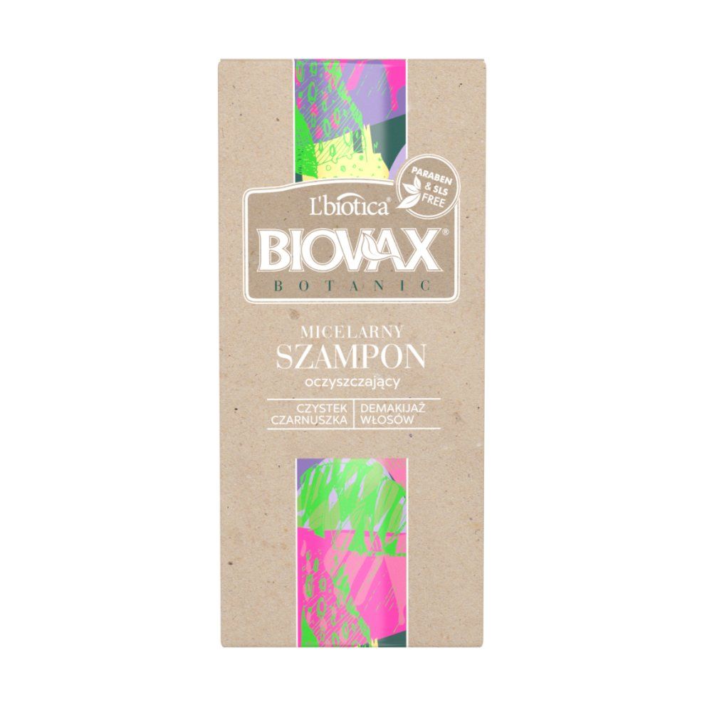 LBIOTICA BIOVAX BOTANIC Szampon oczyszczający