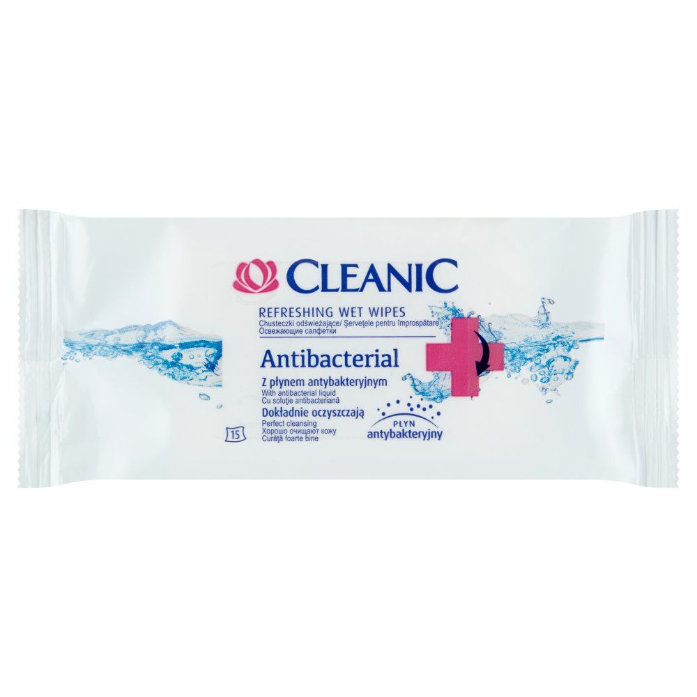 Chust.odśw.CLEANIC ANTISEPTIC x15 1op.