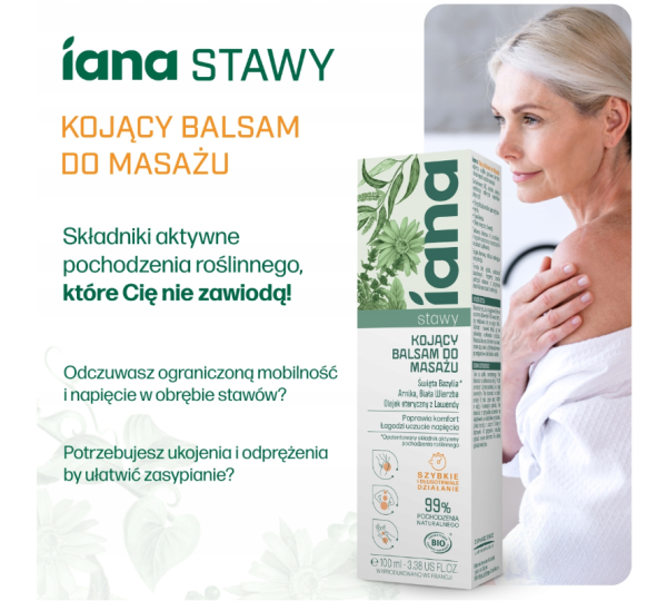 IANA Stawy Kojący balsam do masażu 100 ml