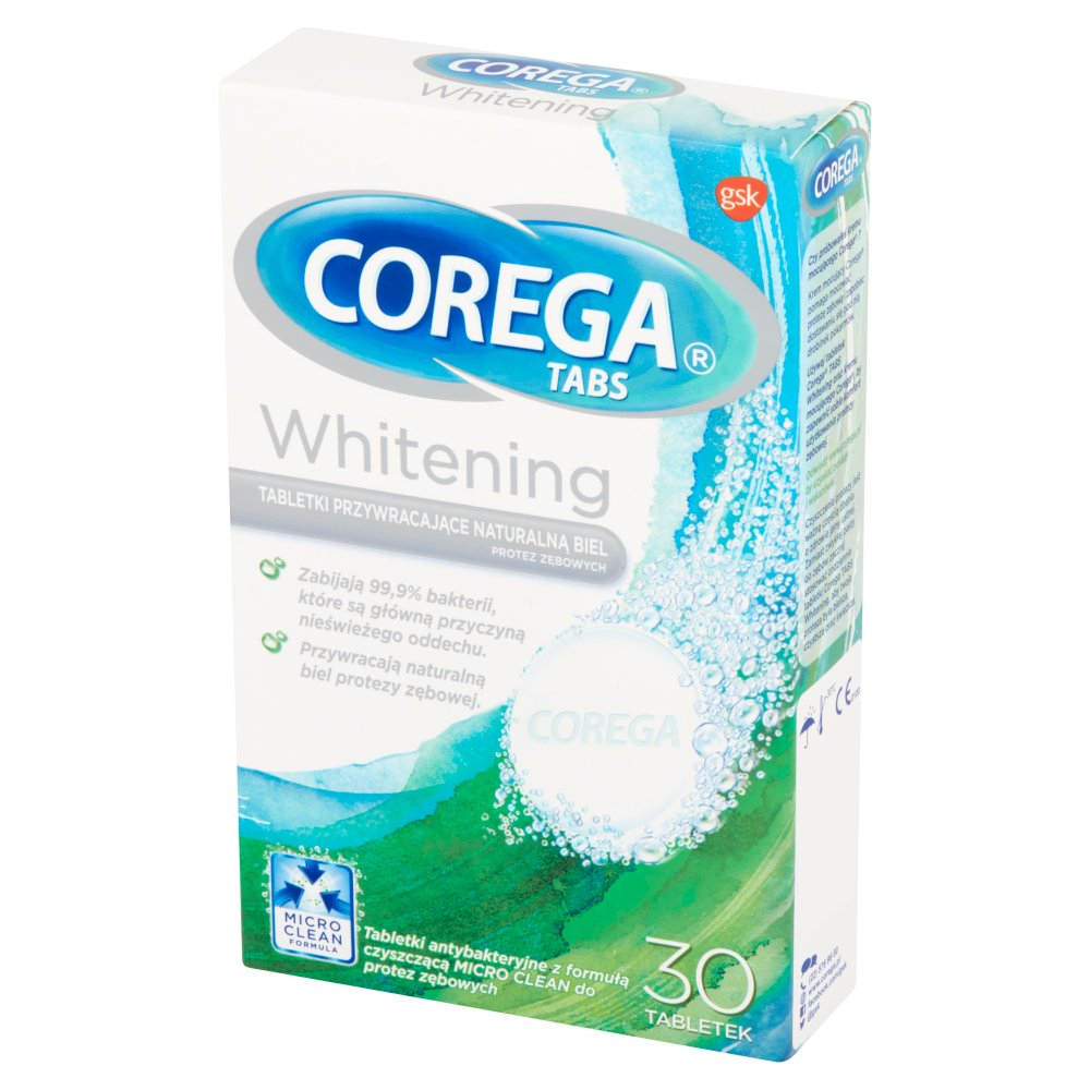 Corega Tabs Whitening tabl.rozp. 1 listek