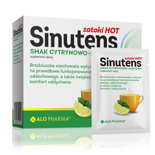 Sinutens Zatoki Hot wsparcie układu oddechowego 10 saszetek
