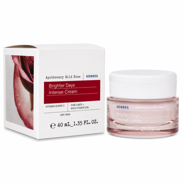 KORRES Apothecary Wild Rose Rozjaśniający krem z witaminą C do skóry suchej 40 ml
