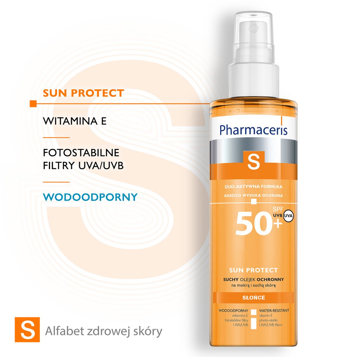 Pharmaceris S SUN PROTECT Suchy olejek do ciała  SPF 50+