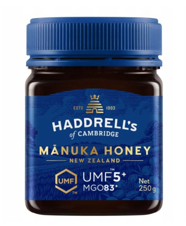 HADDRELLS Manuka Umf5+ MGO83+ Miód PREZENT XMASS 250 ml