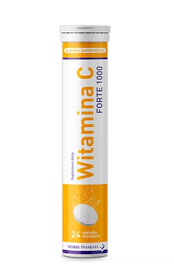 Witamina  C Forte 1000 POMARAŃCZA 24 tabletki musujące