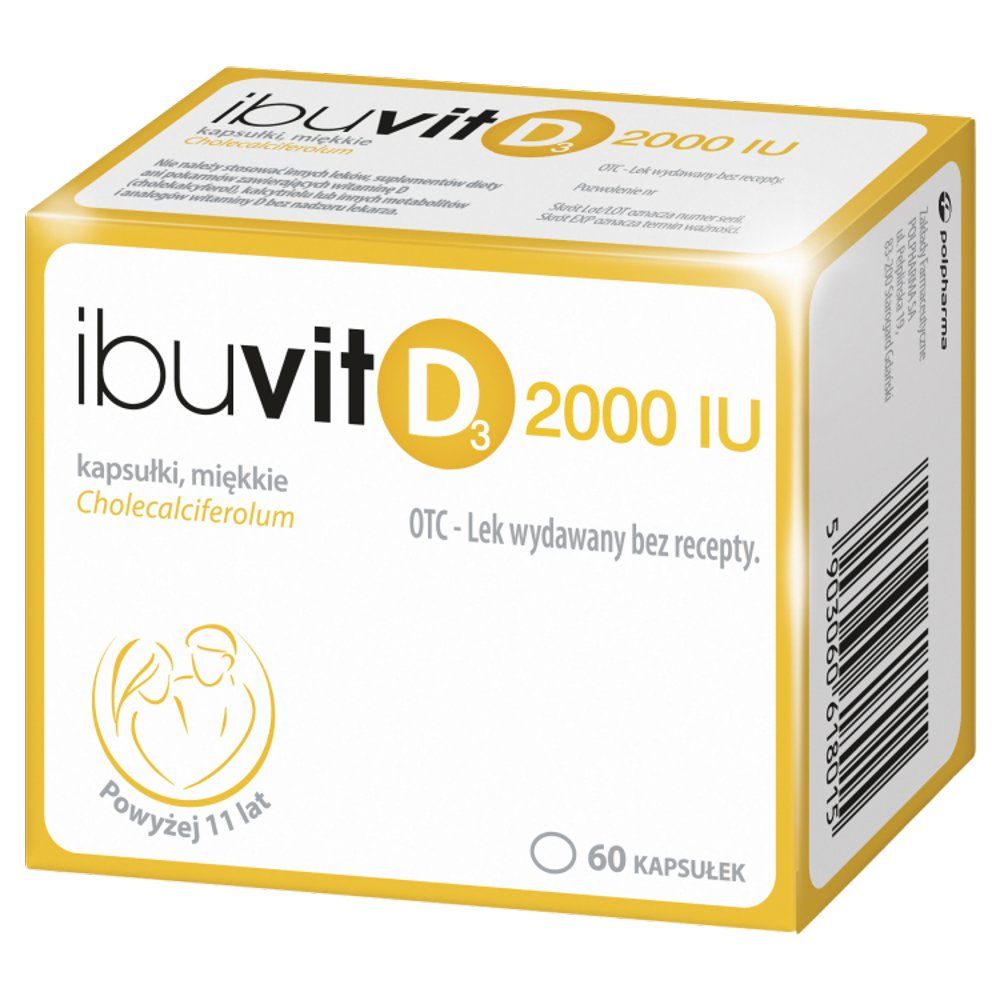 Ibuvit D3 2000 IU kaps.miękkie 2000I.U. 60