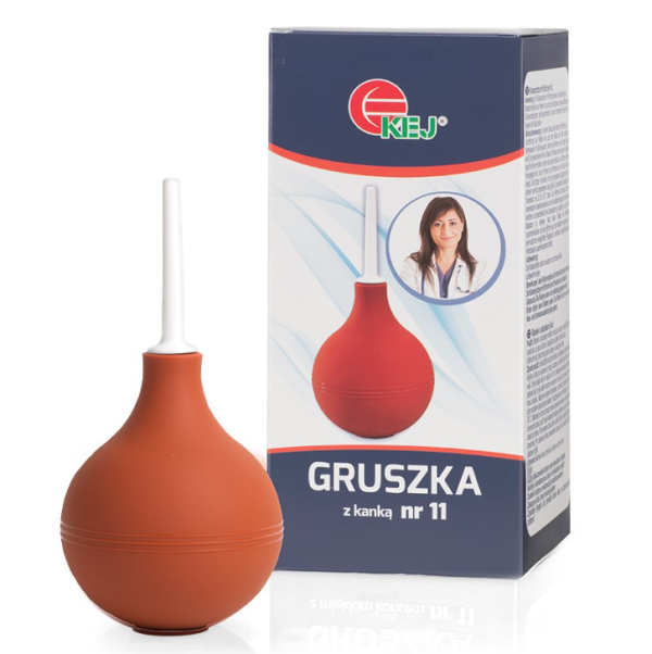 Gruszka medyczna z kanką nr 11 KEJ  do lewatywy i higieny intymnej